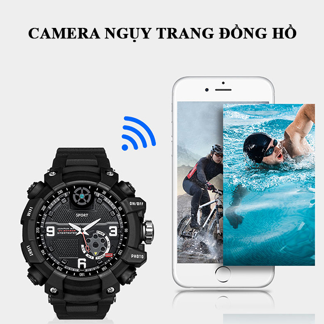 Camera siêu nhỏ ngụy trang đồng hồ đeo tay